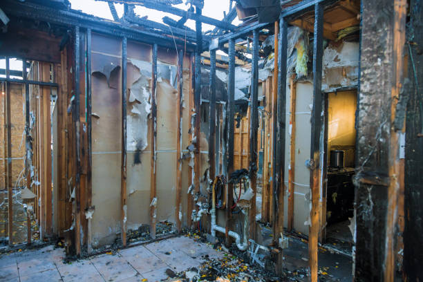 Professional Emergency Fire Cleanup technician working in Atchison, KS